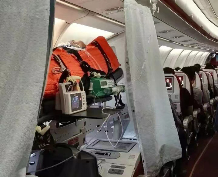 长子县跨国医疗包机、航空担架